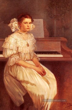  Maria Tableaux - Maria Portrait de Milada Cerny Art Nouveau tchèque Alphonse Mucha